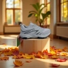 Men's casual sports shoes with spliced design are breathable, comfortable, lightweight, shock-absorbing and anti-slip details Picture